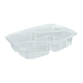 Envase de Plastico PS "Clear Pac" 3 C. Diagonal Transp. 887ml (252 Uds)