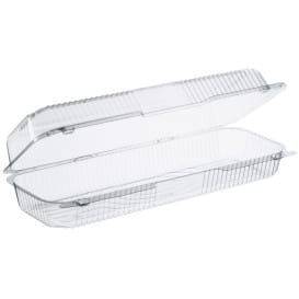 Envase Plástico PS "StayLock" Bisagra Transp. 1310ml (125 Uds)