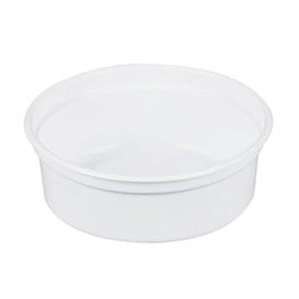 Envase de Plastico PP "Deli" Blanco 8Oz/266ml Ø81mm (500 Unidades)