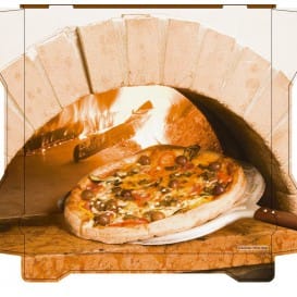 Cajas para Pizza Al Bassanello Forno 30x30x4,2 cm (100 Uds)