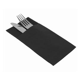 Servilleta Kanguro Airlaid Negro 40x40cm (30 Uds)