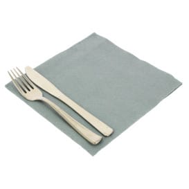 Servilleta Papel 40x40cm Gris Punta-Punta (50 Uds)