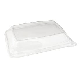 Tapa PET para Envase Caña de Azúcar 20x14cm (50 Uds)