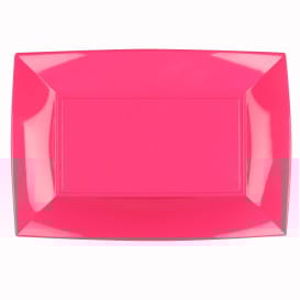 Bandeja de Plastico Fucsia Nice PP 345x230mm (6 Uds)