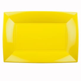 Bandeja de Plastico Amarillo Nice PP 345x230mm (6 Uds)