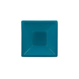 Bol de Plastico Cuadrado Turquesa 120x120x40mm (12 Uds)