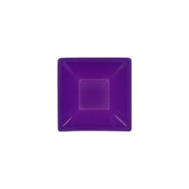 Bol de Plastico Cuadrado Lila 120x120x40mm (12 Uds)