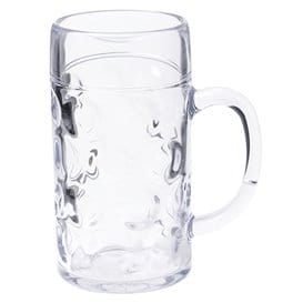 Jarra de Plastico para Cerveza Transp. Ø105mm 1000ml (6 Uds)