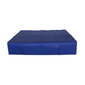 Mantel de Papel Cortado 1x1 Metro Azul 40g (400 Uds)