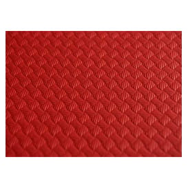 Mantel de Papel Cortado 1x1 Metro Rojo 40g (400 Uds)