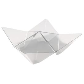 Bol Degustación Origami PS Transparente 103x103mm (25 Unidades)