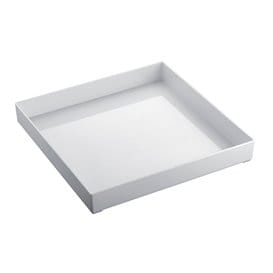 Bandeja Plastico Tray Blanca 30x30cm (1 Uds)