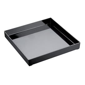 Bandeja Plastico Tray Negra 30x30cm (9 Uds)