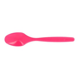 Cucharilla de Plastico PS Fucsia 120mm (1200 Uds)