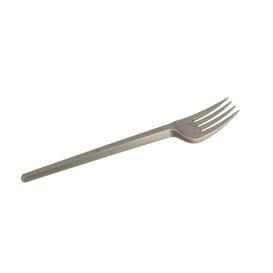 Tenedor de Plastico PS Plata 165mm (20 Uds)