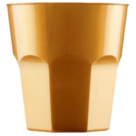 Vaso Plastico para Cocktail Oro PS Ø73mm 220ml (50 Uds)