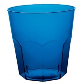 Vaso Plastico Azul Transp. PS Ø73mm 220ml (50 Uds)