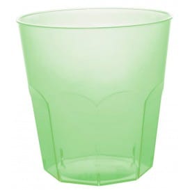 Vaso Plastico Verde Lima Transp. PS Ø73mm 220ml (500 Uds)