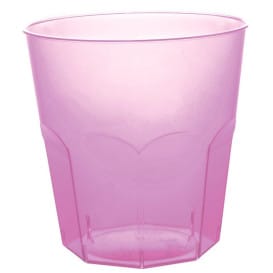 Vaso Plastico Lila Transp. PS Ø73mm 220ml (500 Uds)