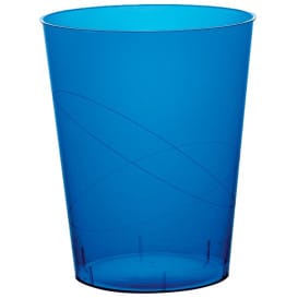 Vaso de Plastico Moon Azul Transp. PS 350ml (20 Uds)