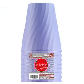 Vaso de Plastico PP "X-Table" Violeta 320ml (128 Uds)