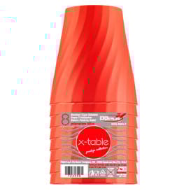 Vaso de Plastico PP "X-Table" Naranja 320ml (128 Uds)