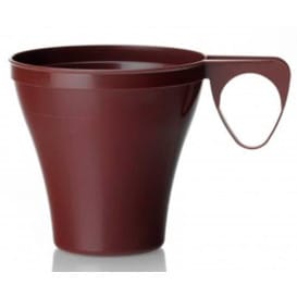 Taza de Plastico Marrón 80ml (40 Unidades)