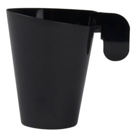 Taza de Plástico Design Negra 72ml (240 Uds)