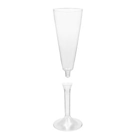 Copa de Plastico Cava con Pie Transparente 160ml (20 Uds)