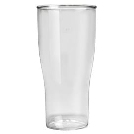 Vaso Reutilizable SAN Cerveza Transparente 400ml (5 Uds)