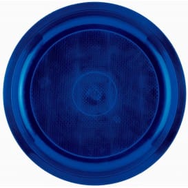 Plato de Plastico Azul Round PP Ø290mm (150 Uds)