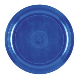 Plato de Plastico Azul Mediterraneo Round PP Ø290mm (300 Uds)