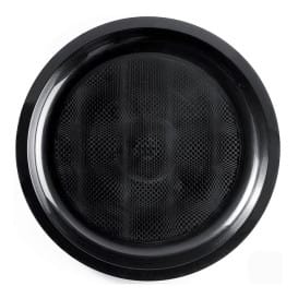 Plato de Plastico Negro Round PP Ø290mm (25 Uds)