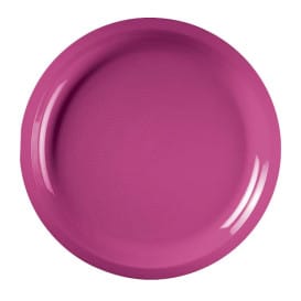 Plato de Plastico Fucsia Round PP Ø290mm (150 Uds)