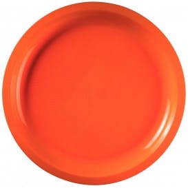 Plato de Plastico Naranja Round PP Ø290mm (150 Uds)