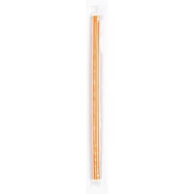 Pajita Recta Enfundada para Granizado Ø8mm 22cm (5.000 Uds)