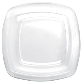 Tapa de Plastico Transp. para Plato Square PET 180mm (25 Uds)