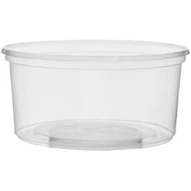 Tarrina de Plastico Transparente 250ml Ø10,5cm (50 Uds)