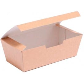 Caja Comida para Llevar Kraft 16,5x7,5x6cm (600 Uds)