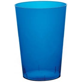 Vaso de Plastico Moon Azul Transp. PS 230ml (50 Uds)