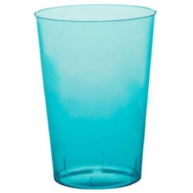 Vaso de Plastico Moon Turquesa Transp. PS 230ml (50 Uds)