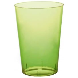Vaso de Plastico Moon Verde Lima Transp. PS 230ml (1000 Uds)