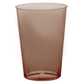 Vaso de Plastico Moon Marron Transp. PS 230ml (50 Uds)