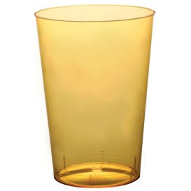 Vaso de Plastico Moon Amarillo Transp. PS 230ml (50 Uds)