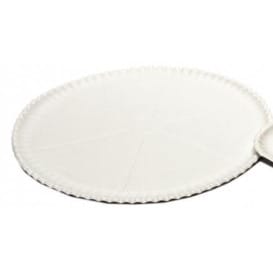 Plato para Pizza de Carton blanco Ø33cm (100 Uds)