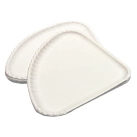 Plato de Cartón Blanco Triangular 1/4 30x21 (100 Uds)