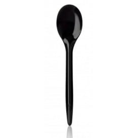 Cucharilla Plastico Luxury Negra 125 mm (100 Uds)