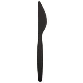 Cuchillo de Plastico Easy PS Negro 185mm (20 Uds)