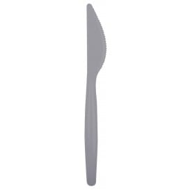 Cuchillo de Plastico Easy PS Gris 185 mm (500 Uds)