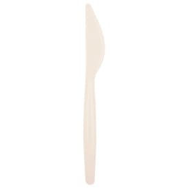 Cuchillo de Plastico Easy PS Crema 185mm (20 Uds)